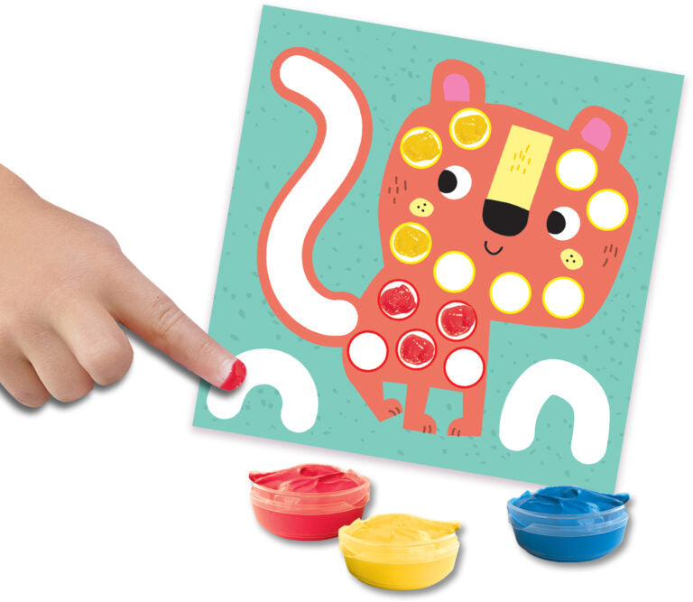 My First - 3 v 1 Prstno slikarstvo, barvanje in lepljenje oblik