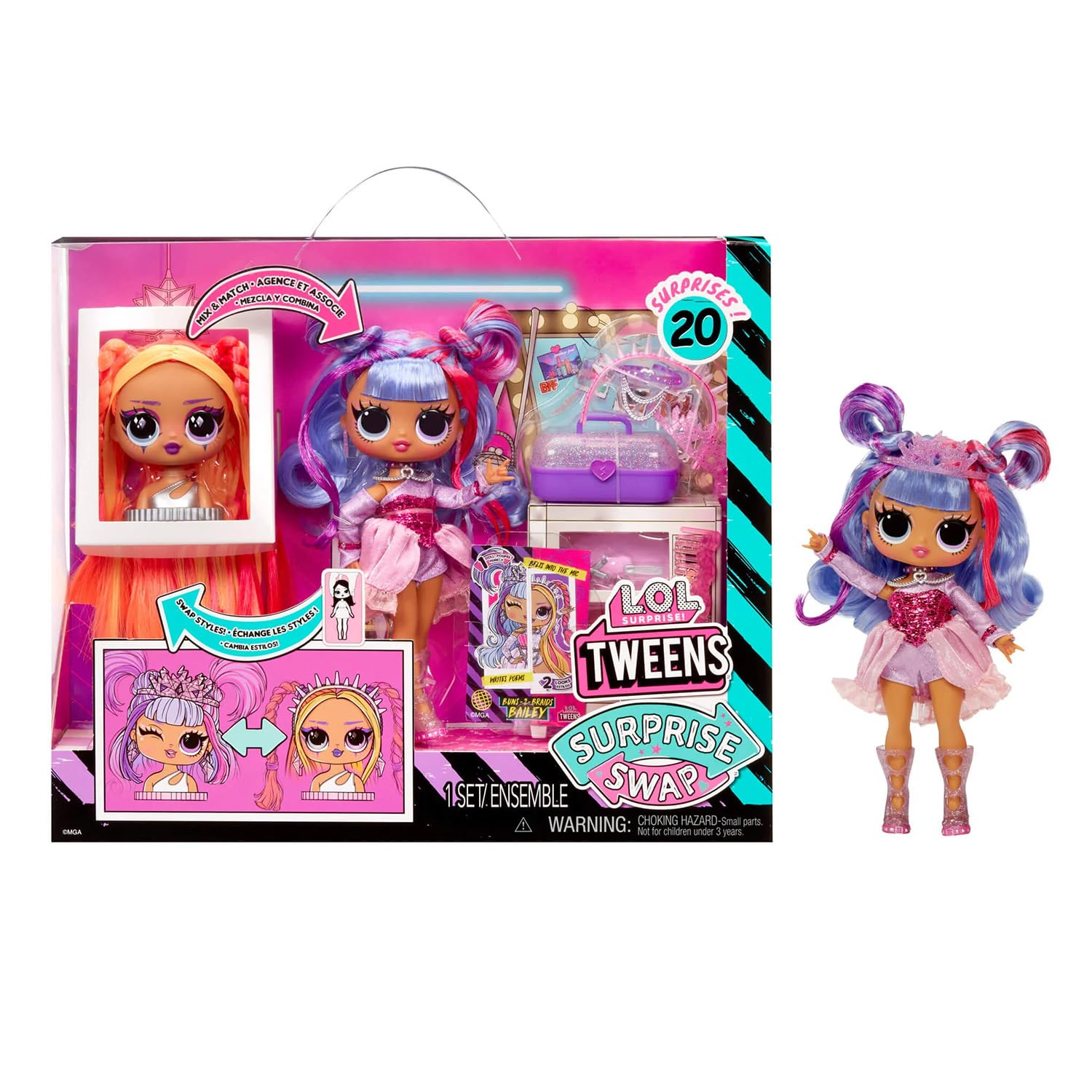 L.O.L Surprise! - Lutka Buns to Braids Bailey