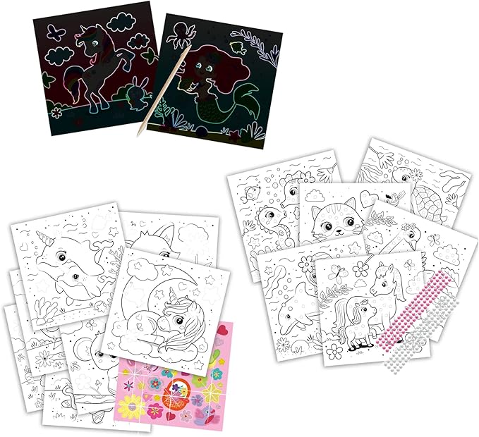 Aktivna barvna knjiga s sijajem 3 v 1