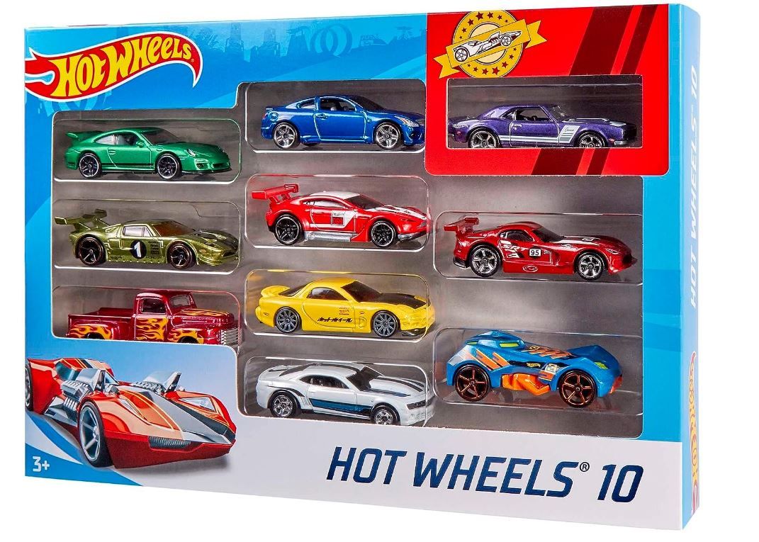 Hot Wheels Exclusive Avto Set, 10 kom