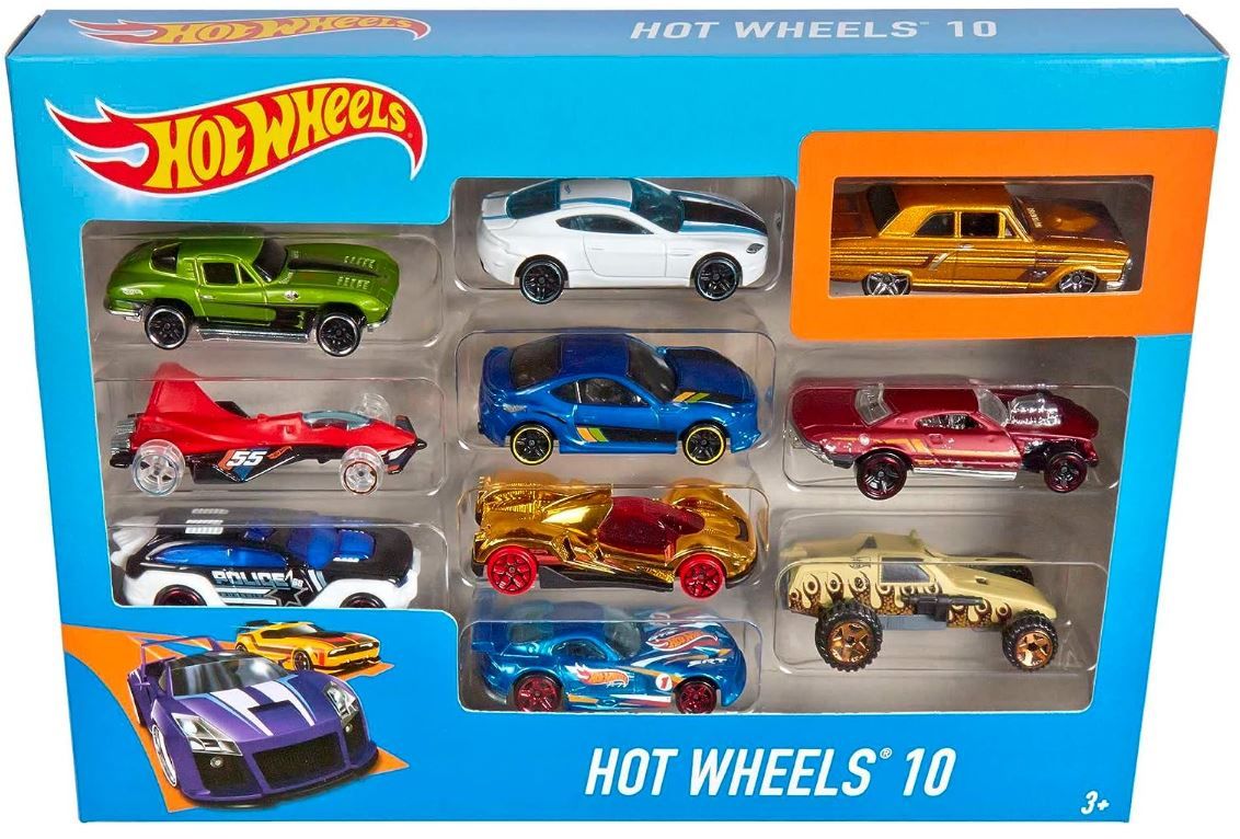 Hot Wheels Exclusive Avto Set, 10 kom