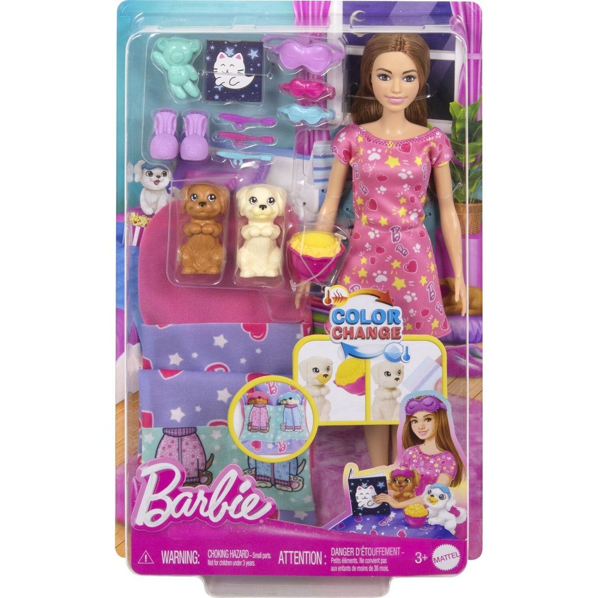 Mattel Barbie: Komplet za spanje z mladički (HXN01)