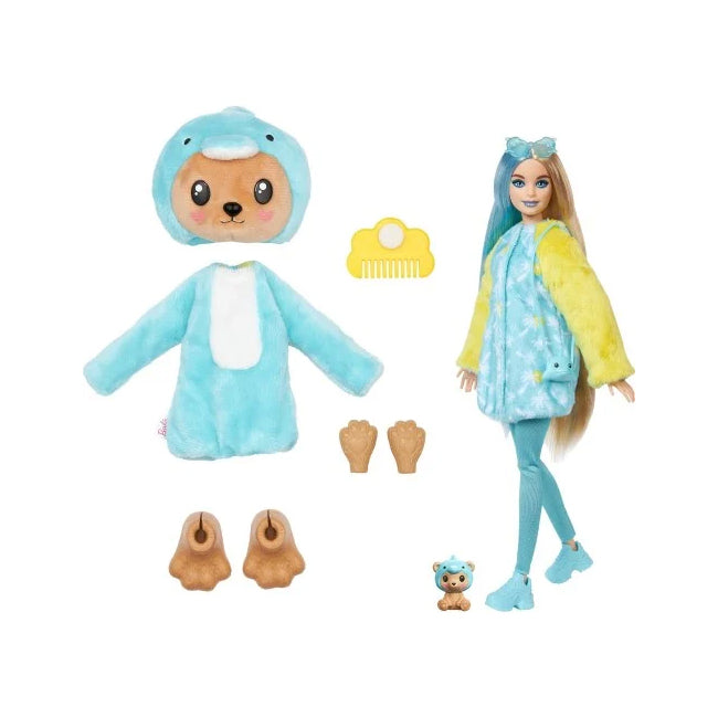 Mattel Barbie - Lutka medvedek kot delfin (HRK25)