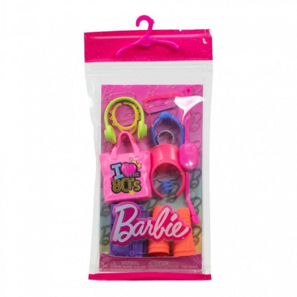Mattel Barbie: Roza Torba Obožujem 80-a Dodatki (HWV74)