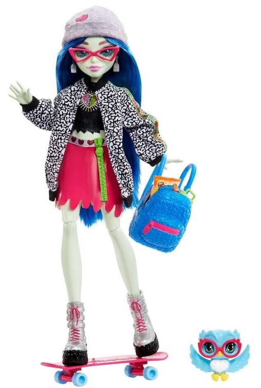 Mattel Monster High: Lutka Ghoulia Yelps z lutko in pripomočki Sir Hoots (HHK58)