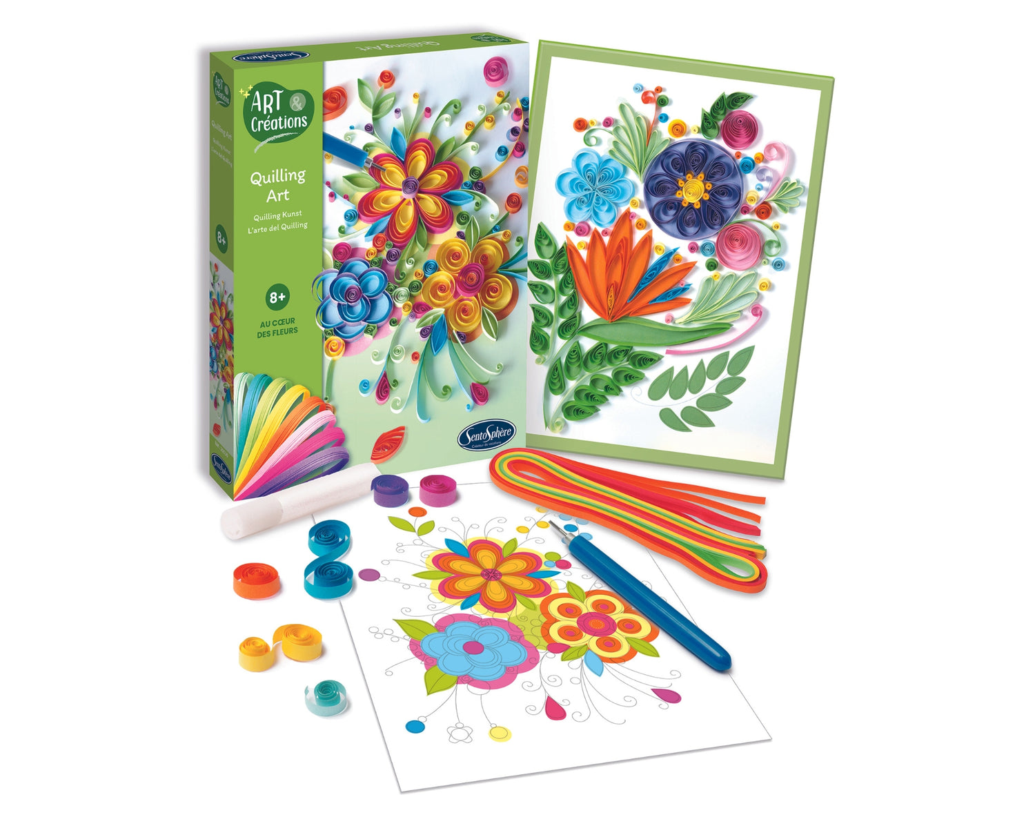 Art & Creations Quilling Art -  V srcu cvetja