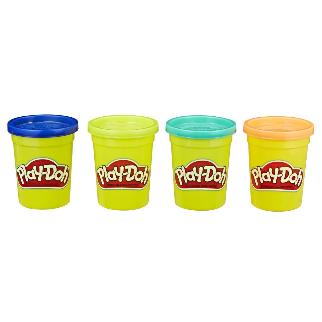 Hasbro Play-Doh Wild Color pločevinke (paket s 4 kosi) (E4867)