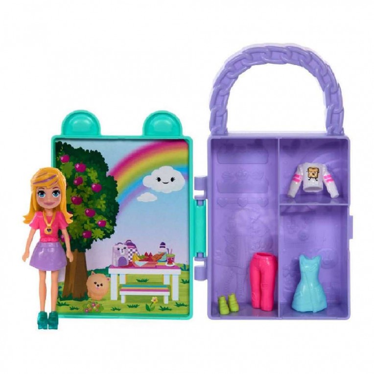 Mattel Polly Pocket - Lil' Styles Case turkizna (HTV02)