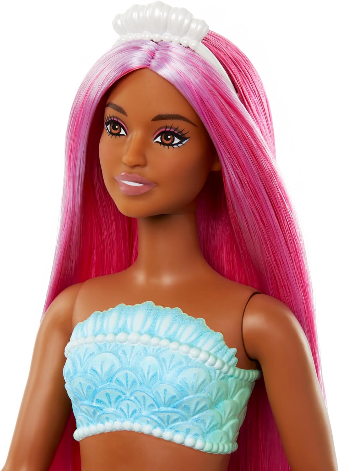 Mattel Barbie Dreamtopia: Oranžna morska deklica - Lutka z Temno Poltjo (HRR04)