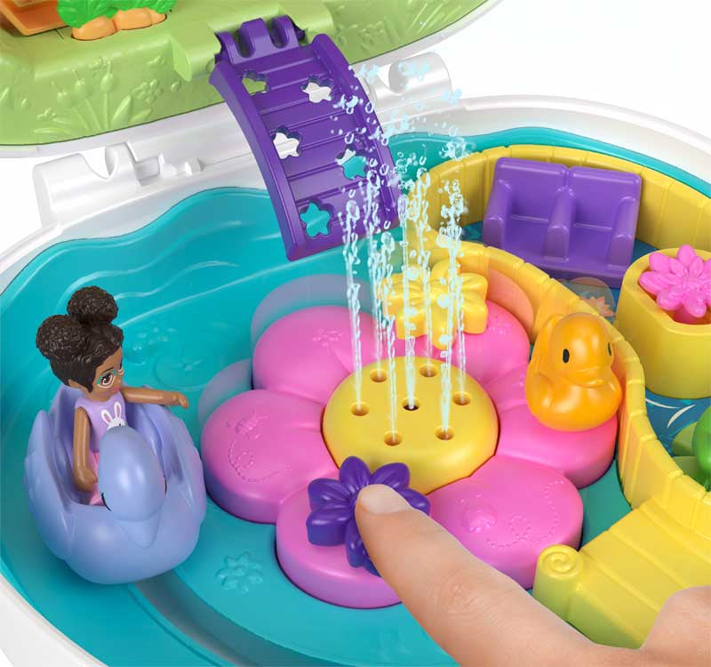 Mattel Polly Pocket: Cvečni vrt - Compact z zajčkom (HKV36)