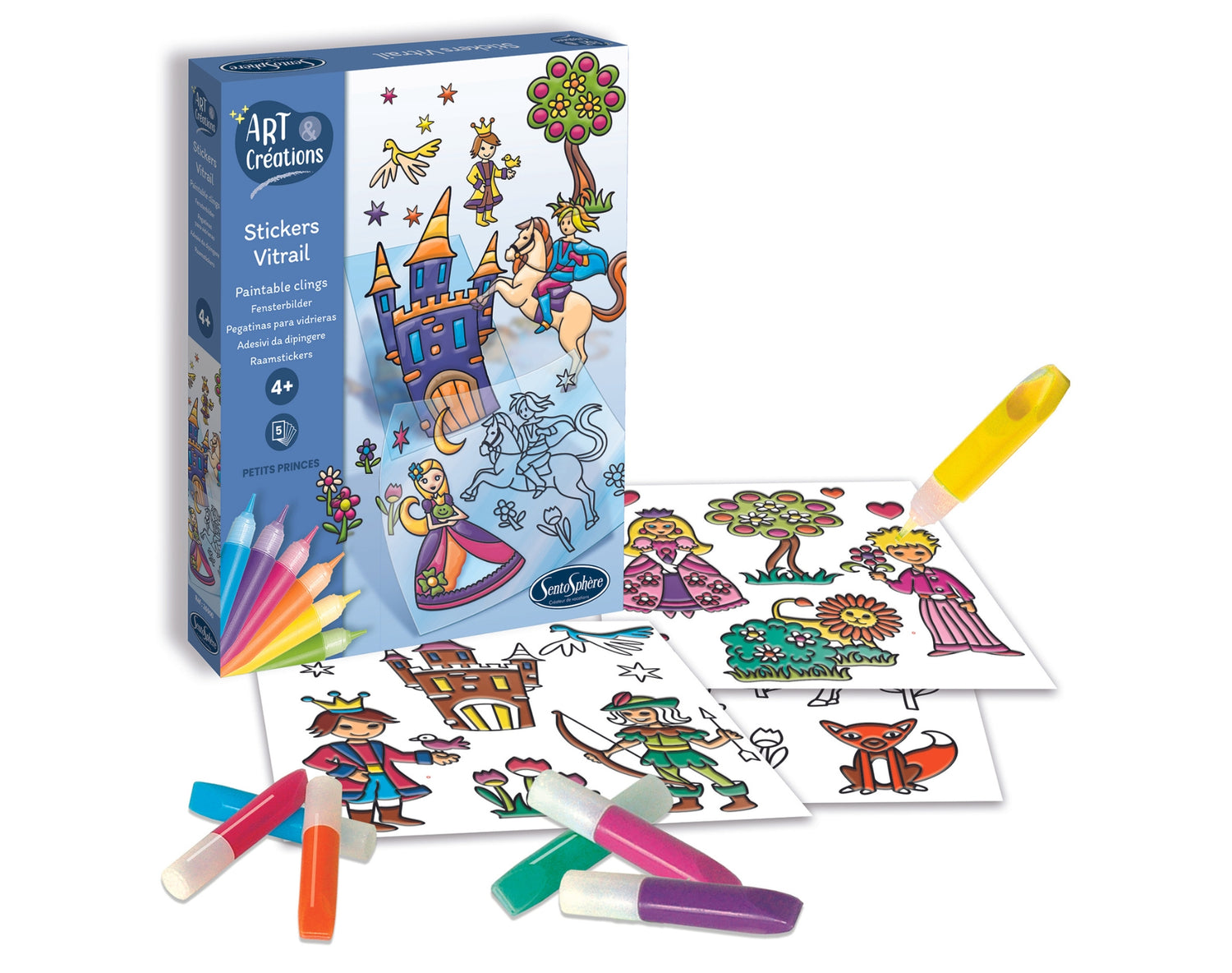 Art & Creations Stickers Vitrail - Princese