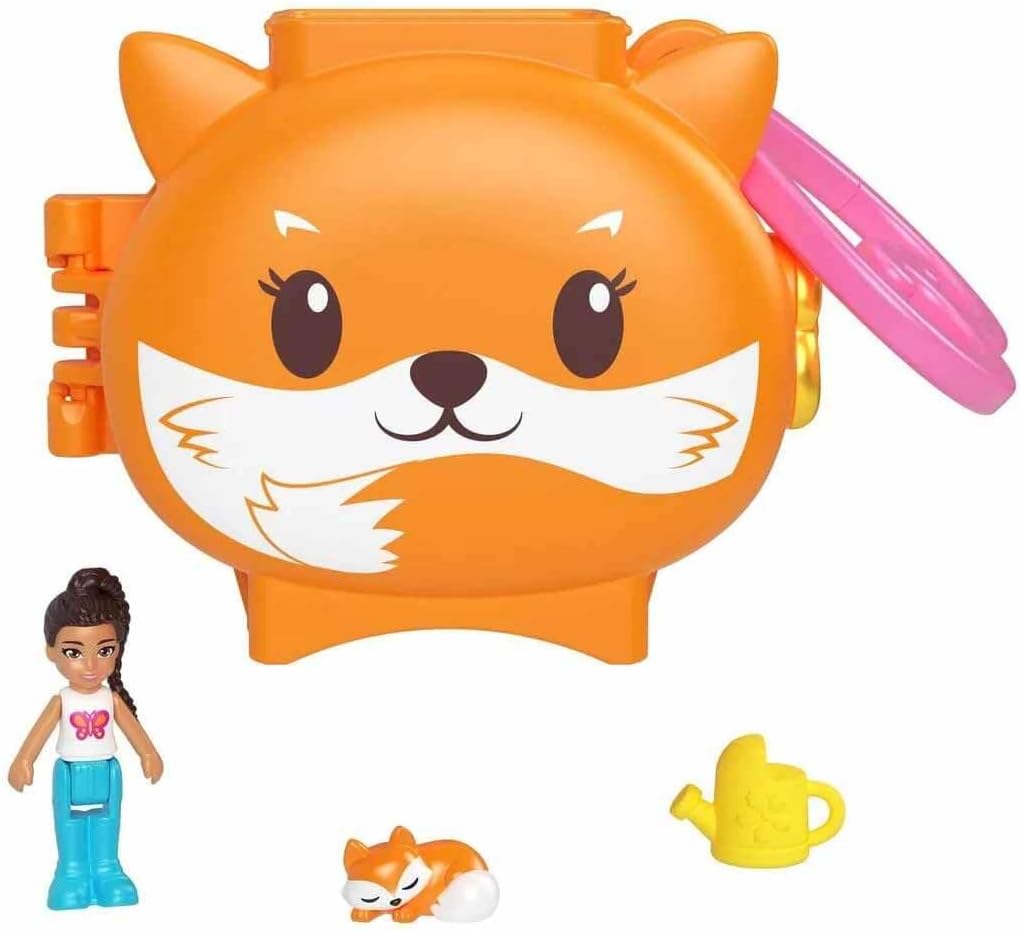 Mattel Polly Pocket Mini - Kompaktni komplet za igranje s lisico (HRD39)