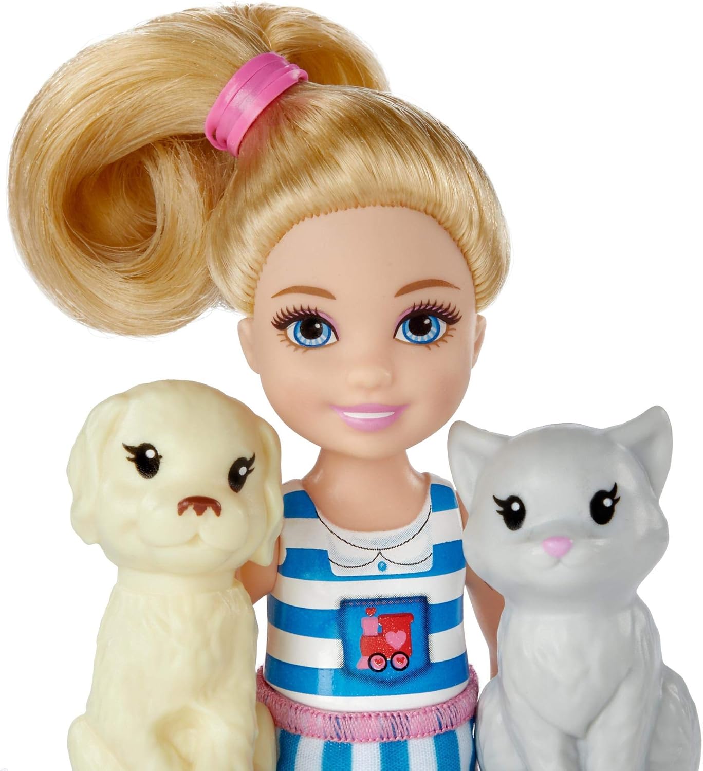 Barbie Chelsea Choo-Choo vlak s lutko, barvit set za igro z dodatki (FRL86)