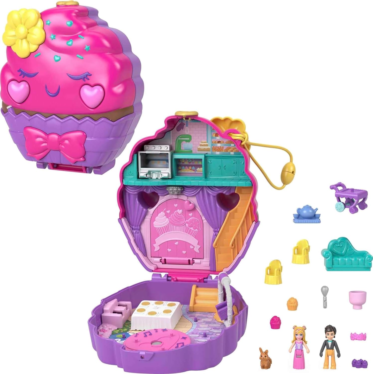 Mattel Polly Pocket - Kompaktni komplet za sladke priboljške Cupcake (HKV31)