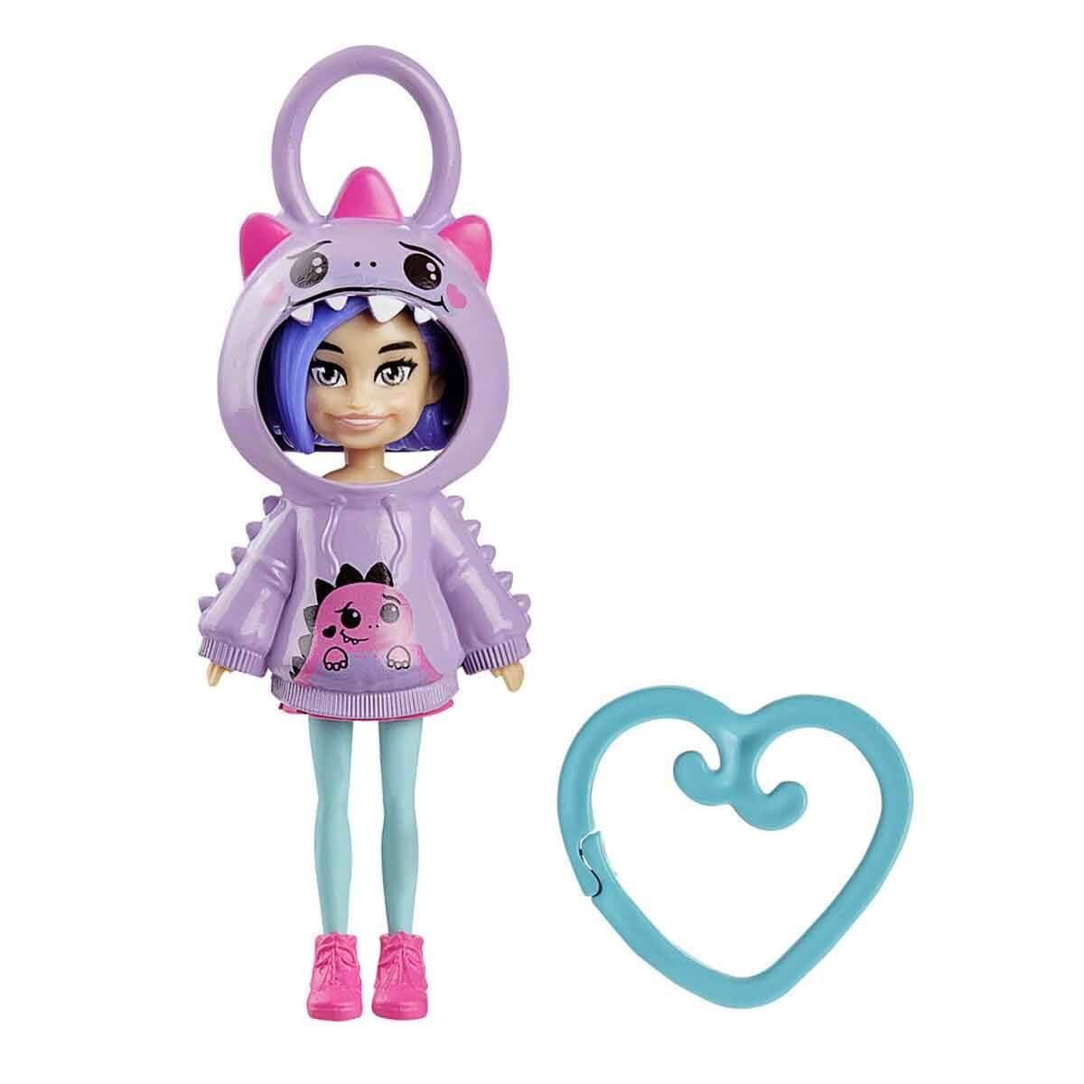 Mattel Polly Pocket: Lutka s Kapuco v obliki dinozavra (HRD62)