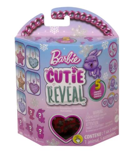 Mattel Barbie: Cutie Reveal - Roza torbica srce in dodatki (HKR38)