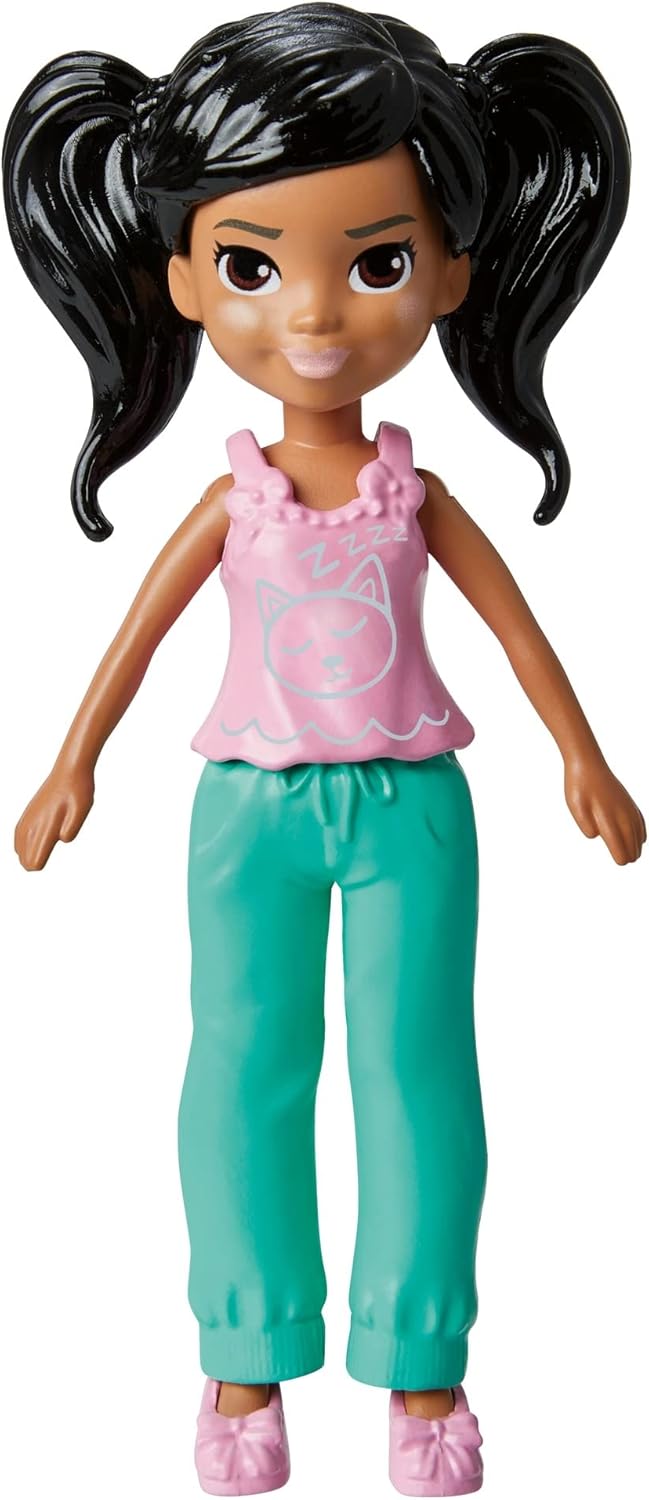 Mattel Polly Pocket - Lutka za sprostitev doma s hišnim ljubljenčkom (HKV92)