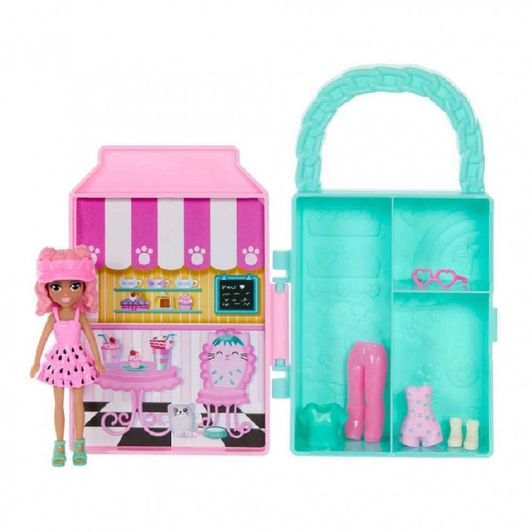 Mattel Polly Pocket - Etui Lil' Styles roza (HTV01)
