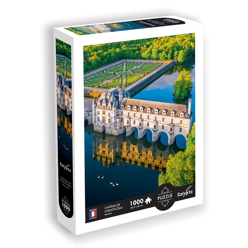 Puzzle 1000 kosov - Pokrajina - Grad Chenonceau - Touraine