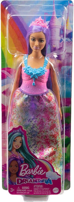 Mattel Barbie - Princesa z bujnimi lasmi vijolične barve (HGR17)