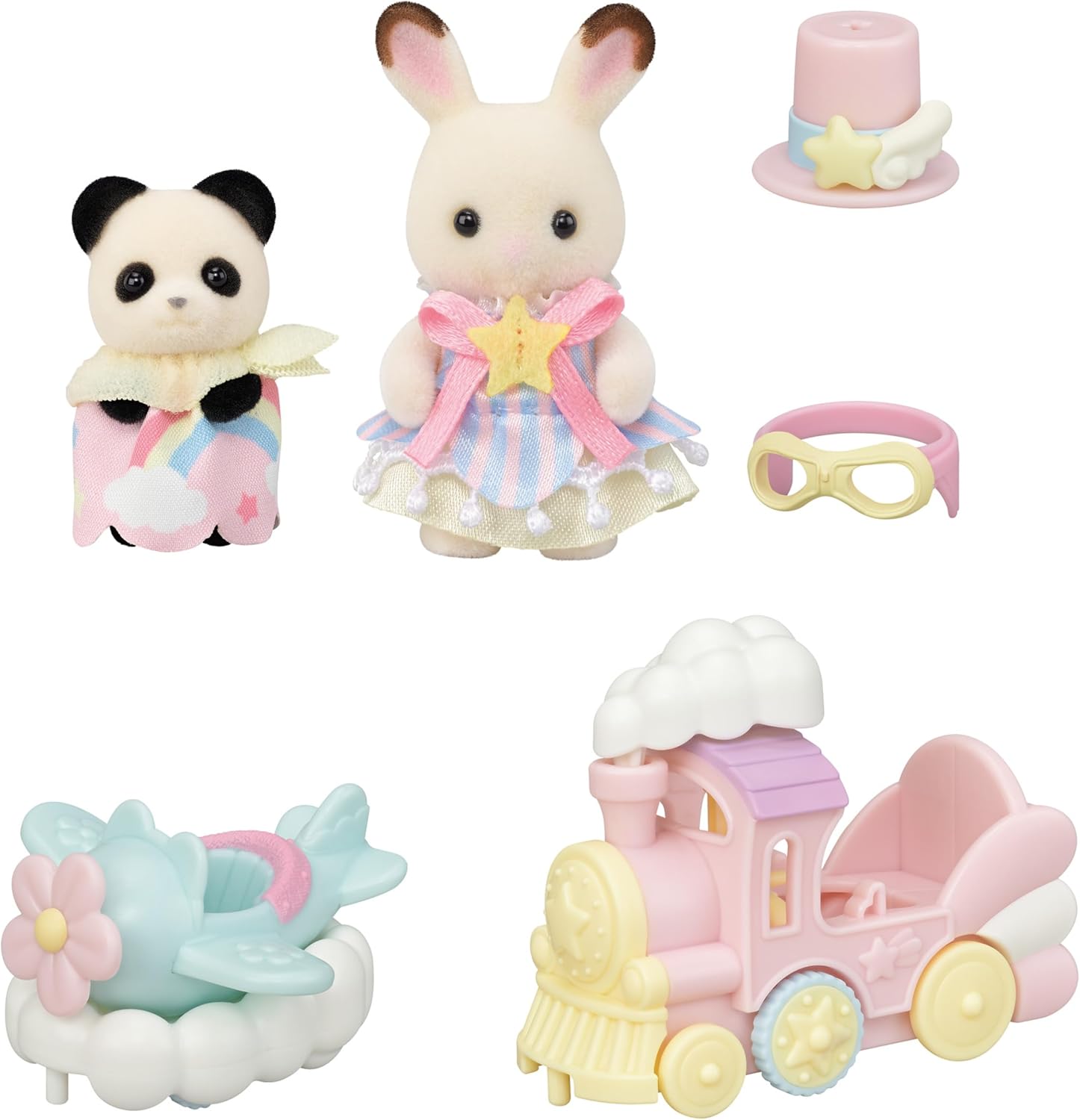 Sylvanian Families – Zabaviščni park, igralni set – Letalo in vlak