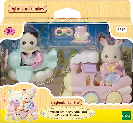 Sylvanian Families – Zabaviščni park, igralni set – Letalo in vlak