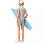Mattel Barbie - Ken lutka v pastelnem črtastem plažnem kompletu (HPJ97)