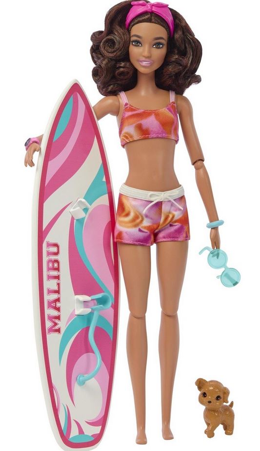 Mattel Barbie - Plažna punčka s surfom (HPL69)
