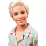 Mattel Barbie - Ken lutka v pastelnem črtastem plažnem kompletu (HPJ97)