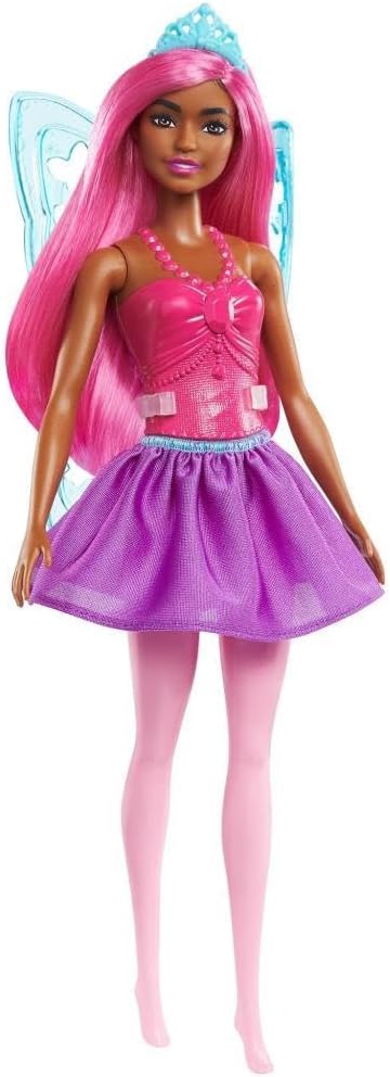 Mattel Barbie Vila Baletna Plesalka - Lutka s Vijoličnimi Lasmi in Temnejšo Poltjo (GXD60)