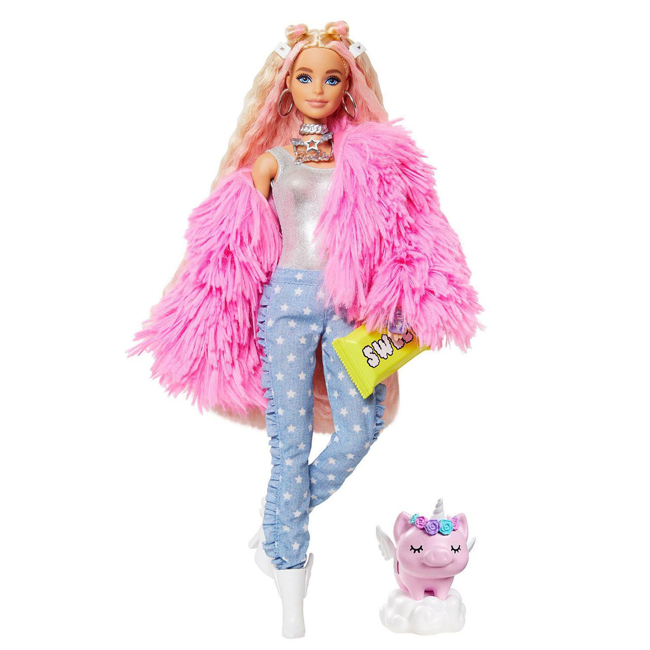 Mattel Barbie Extra - Lutka s hišnim samorogom (GRN28)
